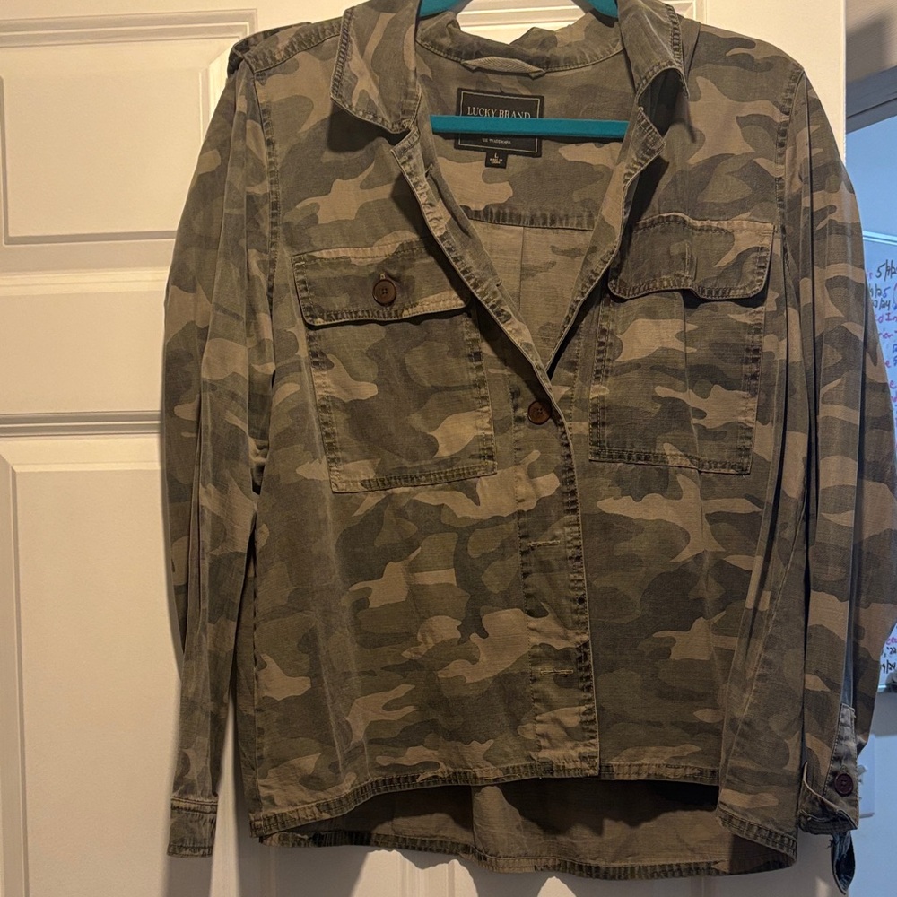 Lucky Brand Camouflage Utility Jacket
